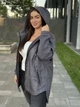 Жіноча стьобана куртка-кардиган з капюшоном Uaclothes 60/62 Графітовий (like34850-1527013118) - изображение 2