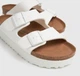 Женские шлепанцы BIRKENSTOCK PAPILLIO ARIZONA GROOVED VEGAN1018581 narrow 39 белые - изображение 2
