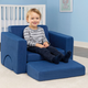 Fotel modułowy EcoToys dla dzieci DIY 8 miękkich poduch Niebieski (5905817007462) - obraz 12