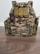 Тактическая плитоноска YAKEDA 4 точки сброса 14 подсумков Cordura 1000D мультикам - изображение 2