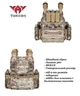 Тактическая плитоноска YAKEDA 4 точки сброса 14 подсумков Cordura 1000D мультикам - изображение 6