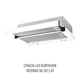 Витяжка телескопічна PERFELLI TL 6822 WH 1200 LED - изображение 4