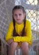 Утеплена сукня з довгим рукавом для дівчинки вільного крою Носи своє 134 Світло-жовтий (p-2350-172631) - зображення 9
