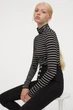 Гольф H&M L черно белый полоска 30017729020 - изображение 2