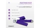 Набор для фитнеса и йоги EasyFit Polarity Set (коврик + 2 блока + ремень) фиолетово-розовый EF-2421s-VP - изображение 5