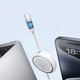USB кабель-рулетка Type-C до Type-C Baseus Free2Draw Mini Retractable Charging Cable (1.5m, 100W). White - зображення 5