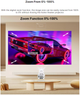 Проектор Thundeal TD80W, 4K FullHD, Android version, smart tv, WiFi 3D, 1920х1080, White - зображення 4