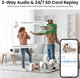 Уличная IP-Камера видеонаблюдения 2 шт WiFi IP65 ночное видение двухсторонний звук Alexa Google Home с сиреной - изображение 6