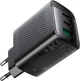 Зарядное устройство Acefast A108 3xUSB 67W (2xUSB-C+USB-C) Gan Fast Charger Black (6974316284048) - изображение 4