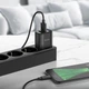 Мережевий зарядний пристрій з кабелем HOCO C141A Smart dual-port charger set(Micro) Black (6942007627887) - изображение 5