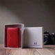 Маленький удобный кошелек с монетницей из натуральной кожи ST Leather 22741 Красный - изображение 2
