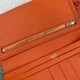 Женский кожаный брендовый кошелек (H-5123) orange - изображение 8