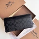 Мужской брендовый кошелек на молнии (1380) black - изображение 1