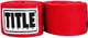 Бинты для бокса TITLE Boxing Traditional Weave 180" Red (4.5м) - изображение 1