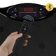 Виброплатформа тренажер до 150кг для тренировок и похудения 4FIZJO Ultra Black с пультом, LCD-экраном и эспандерами на 5 программ размер 54×31×12см - изображение 7