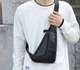 Мужская сумка на грудь (слинг) L. Collection (5040) black - изображение 2