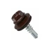 Саморезы для профнастила 4,8х19 мм RAL 8017 (коричневый) 250 шт. Klimas Wkret-Met, саморезы для металлопрофиля по металлу - изображение 2