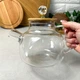 Заварочный стеклянный чайник на печке для свечи 1 л Crystal - изображение 7