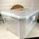 Большой пластиковый контейнер с крышкой для хранения Easy Box 47 л Прозрачный Ал-Пластик - изображение 4