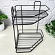 Чёрная угловая двухъярусная полка в ванную комнату Нова Люкс - изображение 5