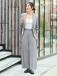 Пиджак классический удлиненный женский Uniqlo 155701579 2XL Серый (1159844048) - изображение 7
