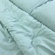 Комплект постельного белья Наша Швейка Вареный хлопок Аквамарин однотонный Евро 200х220 см - изображение 4
