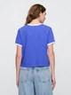 Футболка хлопковая женская GAP 754660395 XL Синяя (1159844166) - изображение 2