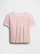 Футболка хлопковая женская GAP 757554483 XL Розовая (1159844163) - изображение 5
