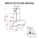 Витяжка PERFELLI DNS 67123 B 1100 BL LED Strip - зображення 9