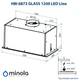 Витяжка повновбудована MINOLA HBI 6873 IV GLASS 1200 LED Line - изображение 13