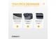 Степ платформа 3 рівні EasyFit висота 10-20 см чорно-сіра для дому та спортзалу (EF-0541) - зображення 5