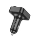 АЗП з FM-модулятором HOCO E85 Tiger PD20W+QC3.0 car BT FM transmitter Black (6942007634304) - изображение 3