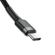 Кабель Baseus Cafule PD2.0 100W flash charging USB Type-C-Type-C cable (20V 5A) 2m Gray+Black (CATKLF-ALG1) - изображение 3