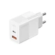 Мережевий зарядний пристрій ESSAGER Pinchen 33W Travel Phone Charger USB A + TYPE C white (ECTAC-PCB02-P) - изображение 1