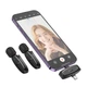 Бездротова мікрофонна система HOCO L15 Dual-mic clip-on wireless digital microphone (iP/Type-C) Black (6942007638623) - изображение 6