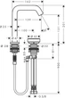 Смеситель для раковины Hansgrohe Tecturis S 150 CoolStart 73353140 - изображение 4