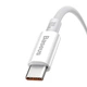 Кабель Baseus Superior Series Fast Charging Data Cable USB to Type-C 100W 1m Moon White (P10320102214-01) - изображение 5