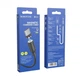 Кабель BOROFONE BX41 USB to Type-C 2.4A, 1m, PVC, PVC connectors, magnetic, Black (6931474738462) - зображення 1