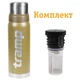 Комплект Tramp Термос 0,75 л TRC-031-olive + Пробка для термосів Expedition UTRA-287 - изображение 1