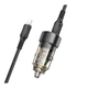 Автомобільний зарядний пристрій BOROFONE BZ20 Smart 38W dual port PD20W+QC3.0 car charger Transparent Black (6941991101564) - изображение 4