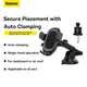 Автотримач для телефона Baseus UltraControl Pro Series Clamp-Type Car Holder Set Cluster Black (C40351600113-00) - изображение 10