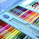 Набор для творчества для рисования с мольбертом в чемоданчике 208 предметов мелки фломастеры краски карандаши 1,6 кг Голубой - изображение 10