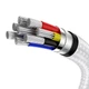 Кабель Baseus Cafule Series Metal Data Cable Type-C to Type-C 100W 1m White (CATJK-C02) - изображение 7