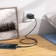 Мережевий зарядний пристрій Hoco N56 Fundador four-port 30 Вт USB-C+USB-A PD/QC чорний - изображение 5