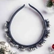 Обруч для волос с зажимами Анна Ясеницька "Festive", серебристый - изображение 4