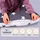 Подушка для беременных и отдыха U-образная MirSon № 8010 Naturale Line Print "Berto" EcoSilk 140x75x20 см (2200006178293) - изображение 4