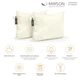 Набор антиаллергенных подушек MirSon Eco Light Creamy №1623 Eucalyptus 50х70 см Средние (2200002652452) - изображение 2