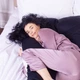 Подушка для беременных и отдыха U-образная MirSon № 8029 Delicate Satin "Classic" EcoSilk 140x75x20 см (2200006178675) - изображение 6
