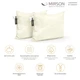 Набор бамбуковых подушек MirSon Eco Light Creamy №1614 BamBoo 50х70 см Средние (2200002652384) - изображение 2