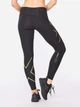 Спортивные леггинсы для фитнеса высокие женские 2XU Light Speed Mid-Rise CompTight WA6523b_BLK/GRF XS Черные (9336340649380) - изображение 2